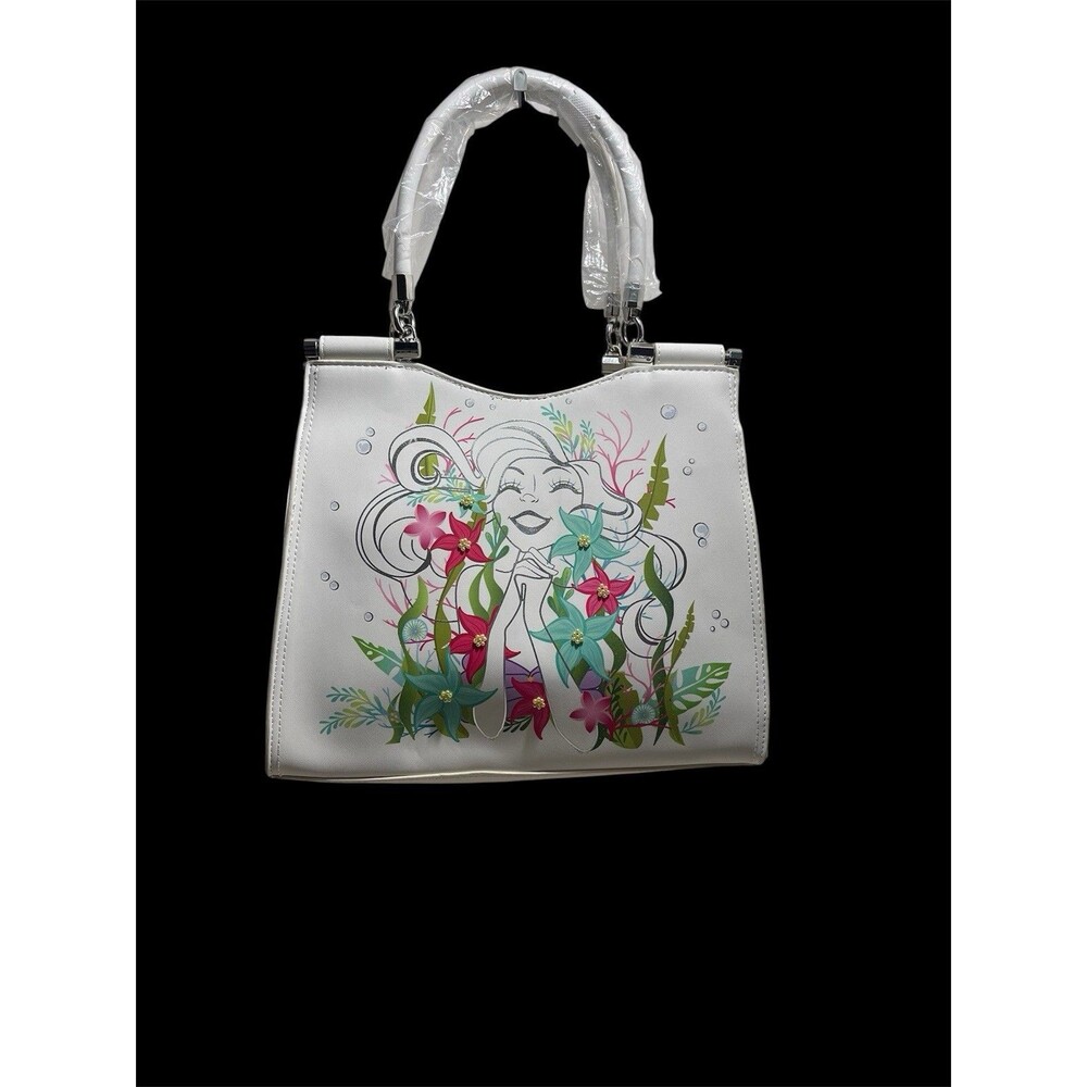 Disney Princess Little Mermaid Ariel XL Floral Handbag Purse Danielle Nicole NWT